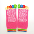 JW Women Colorful Five Toe Yoga Socks Custom Nylon Sexy Toe Yoga Pilates Socks